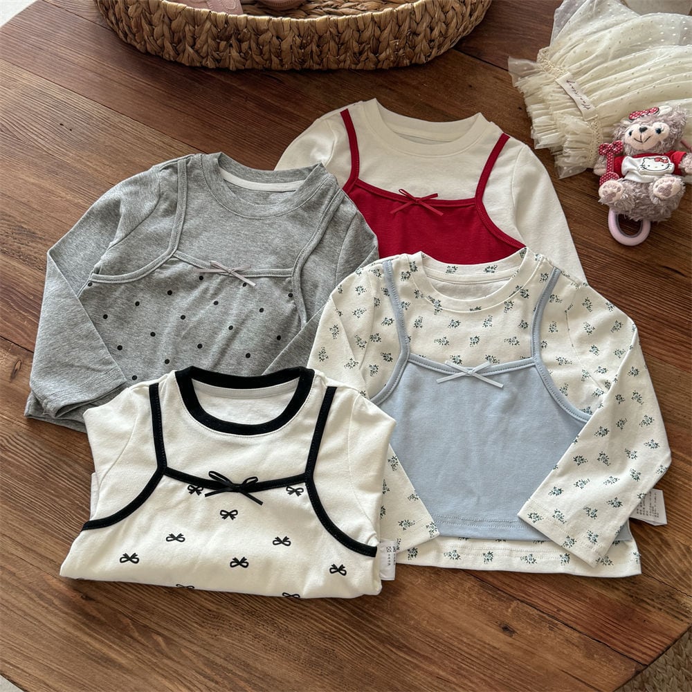 キャミレイヤードトップス