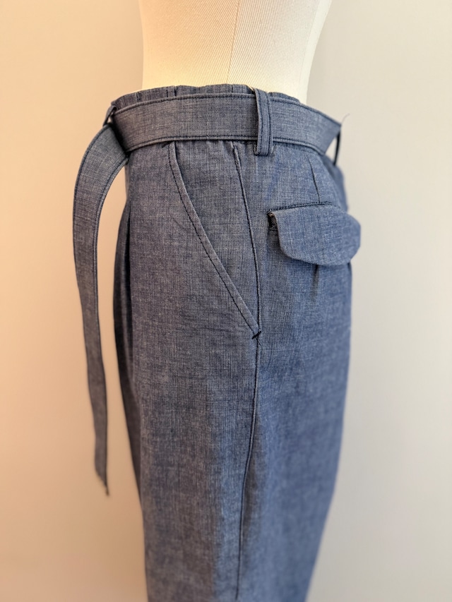 jonnlynx/JL226-PT845 gachya belt denim pants indigo