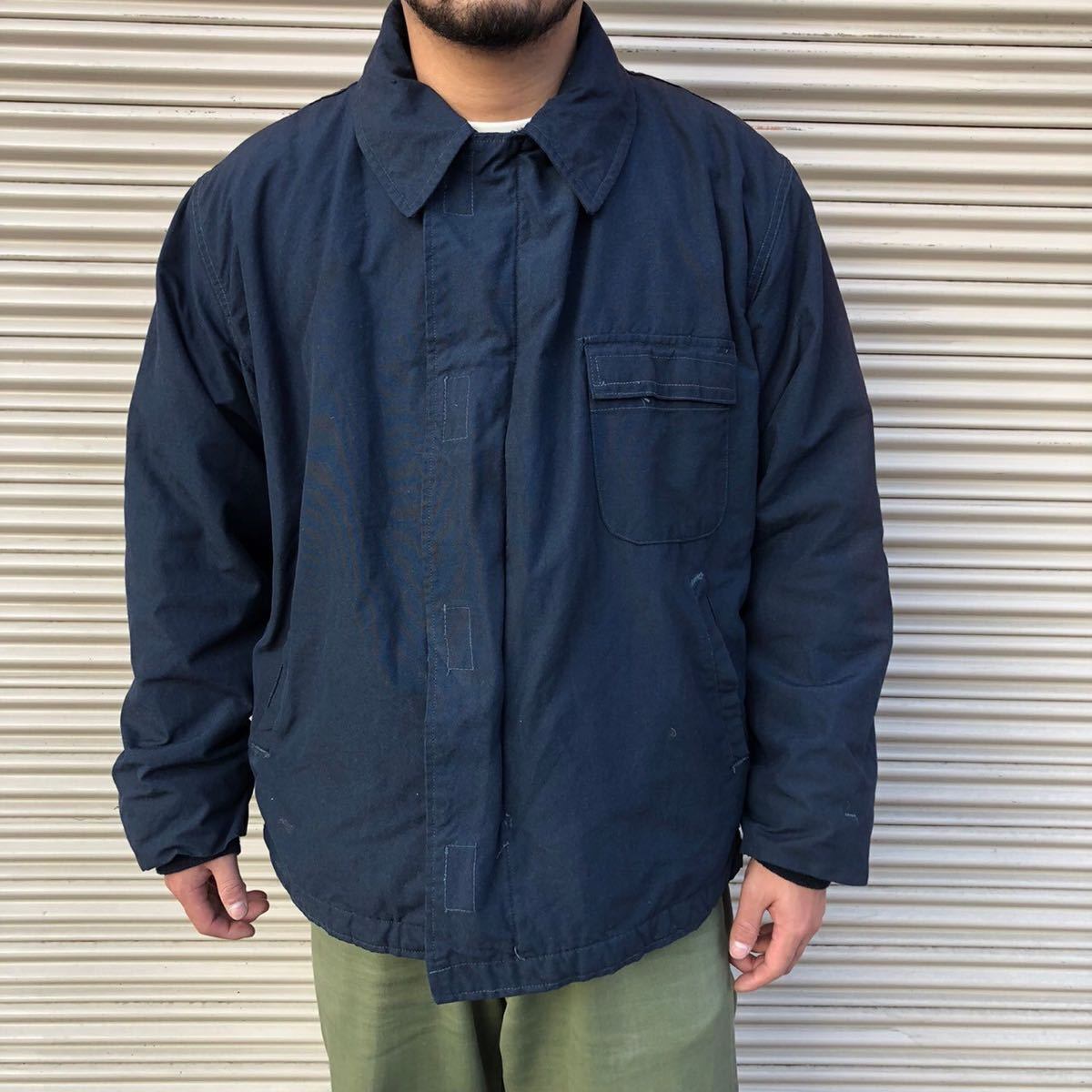 90s USnavy USN 米軍 実物 A-2 コールドウェザー アラミド ステンシル 