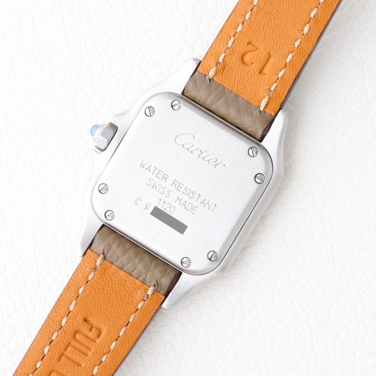 カルティエ パンテール SM ゴールド×シルバー レザーバンド