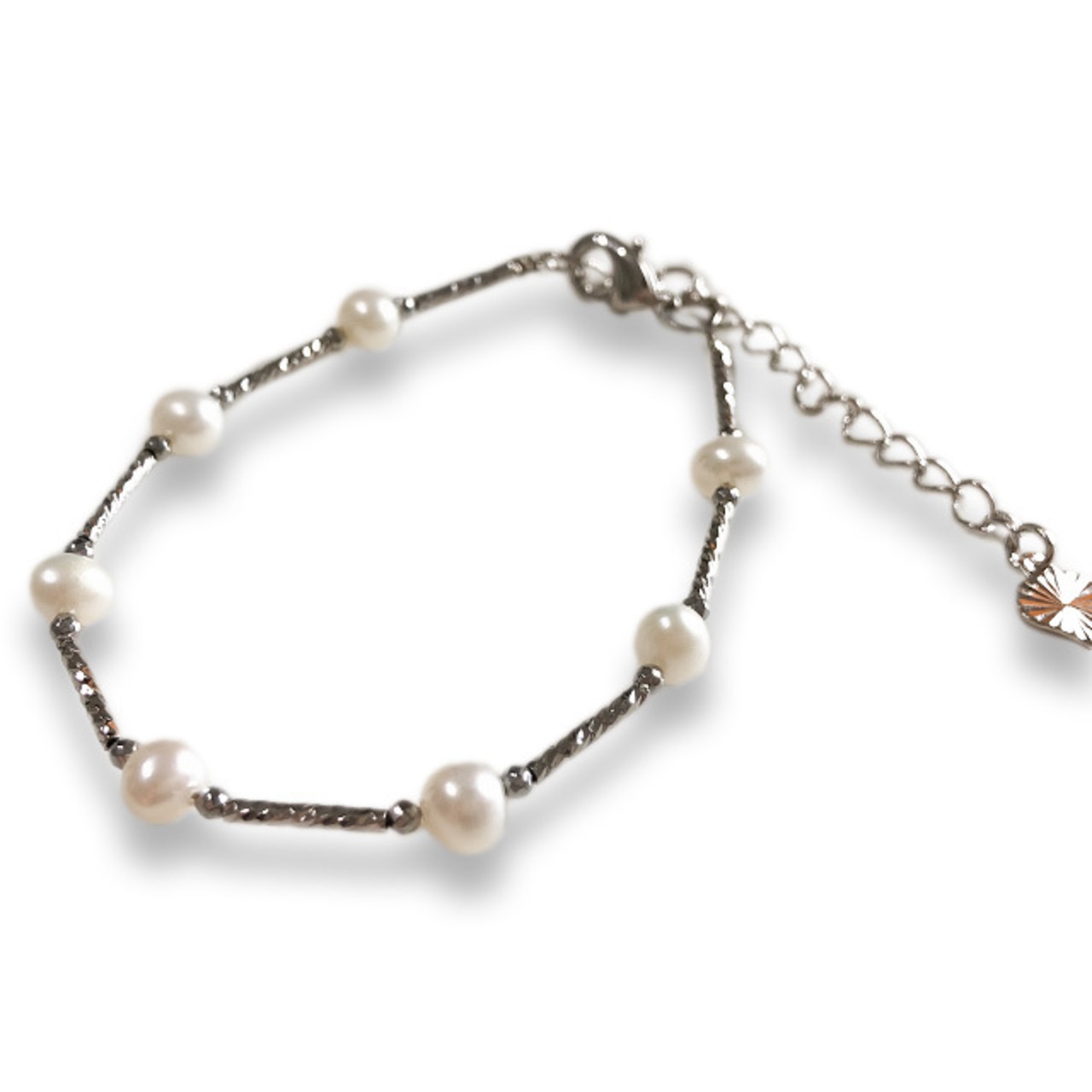 気分上々間違いなし 淡水パール パイプ ブレスレット 10000123