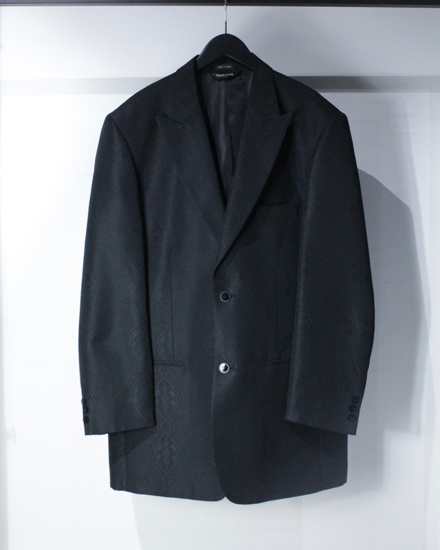 【Caka BLACK】Geometric Pattern Euro Vintage Loose Tailored Jacket