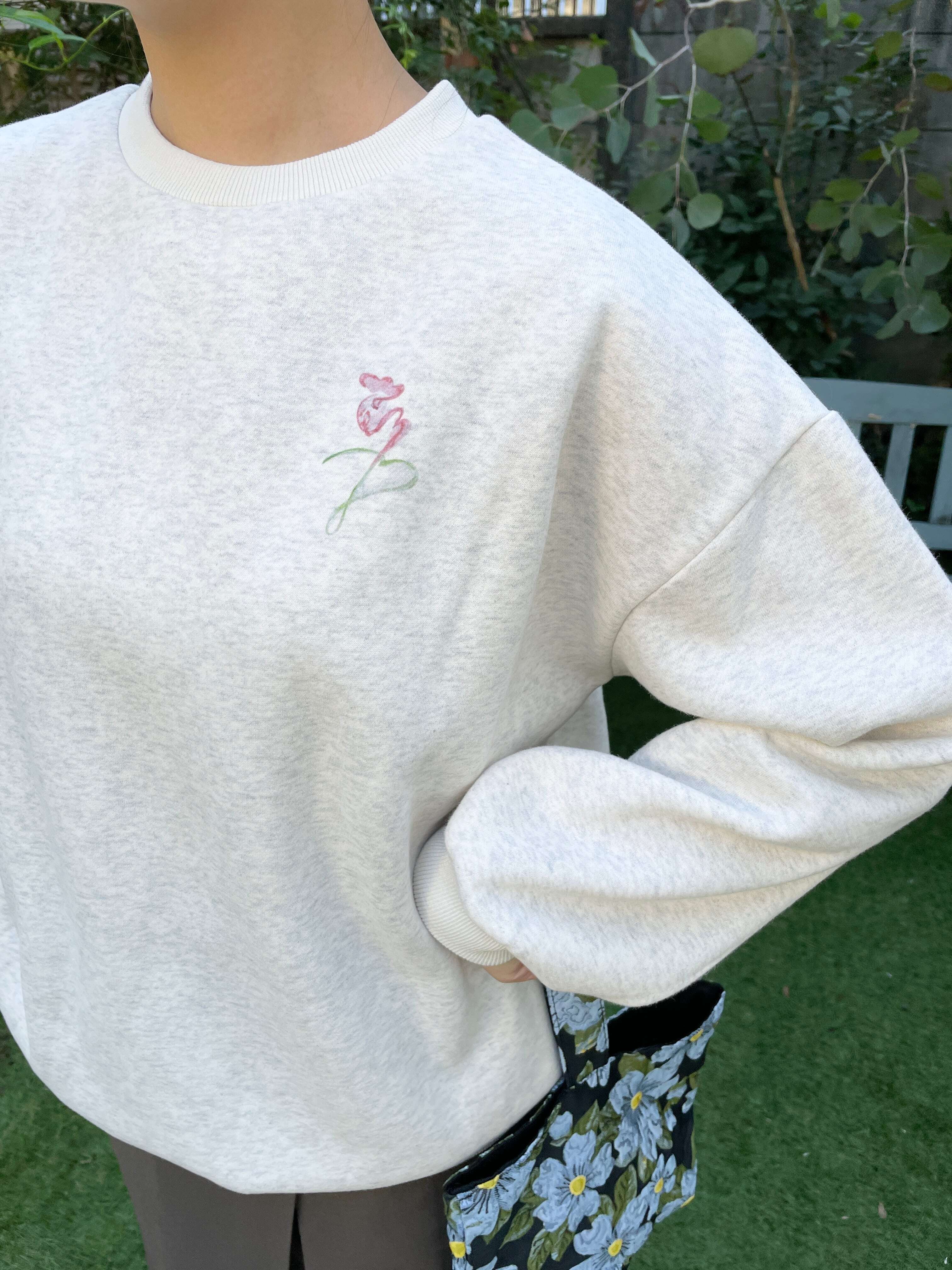 【Day23】original print sweatshirt