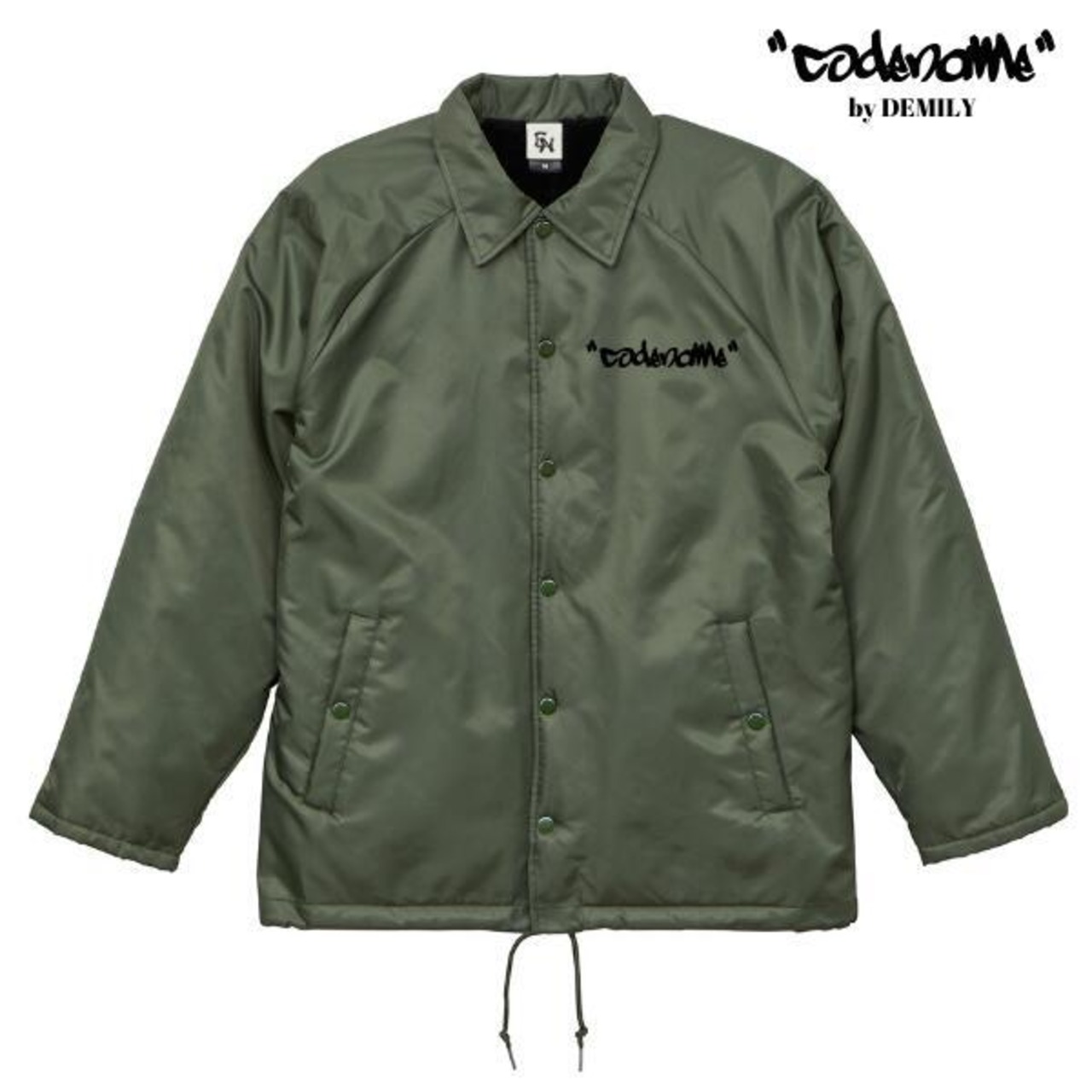 CODENAME by demily "Arch Logo" Coach Jackt (Black/Khaki/Navy) - 4