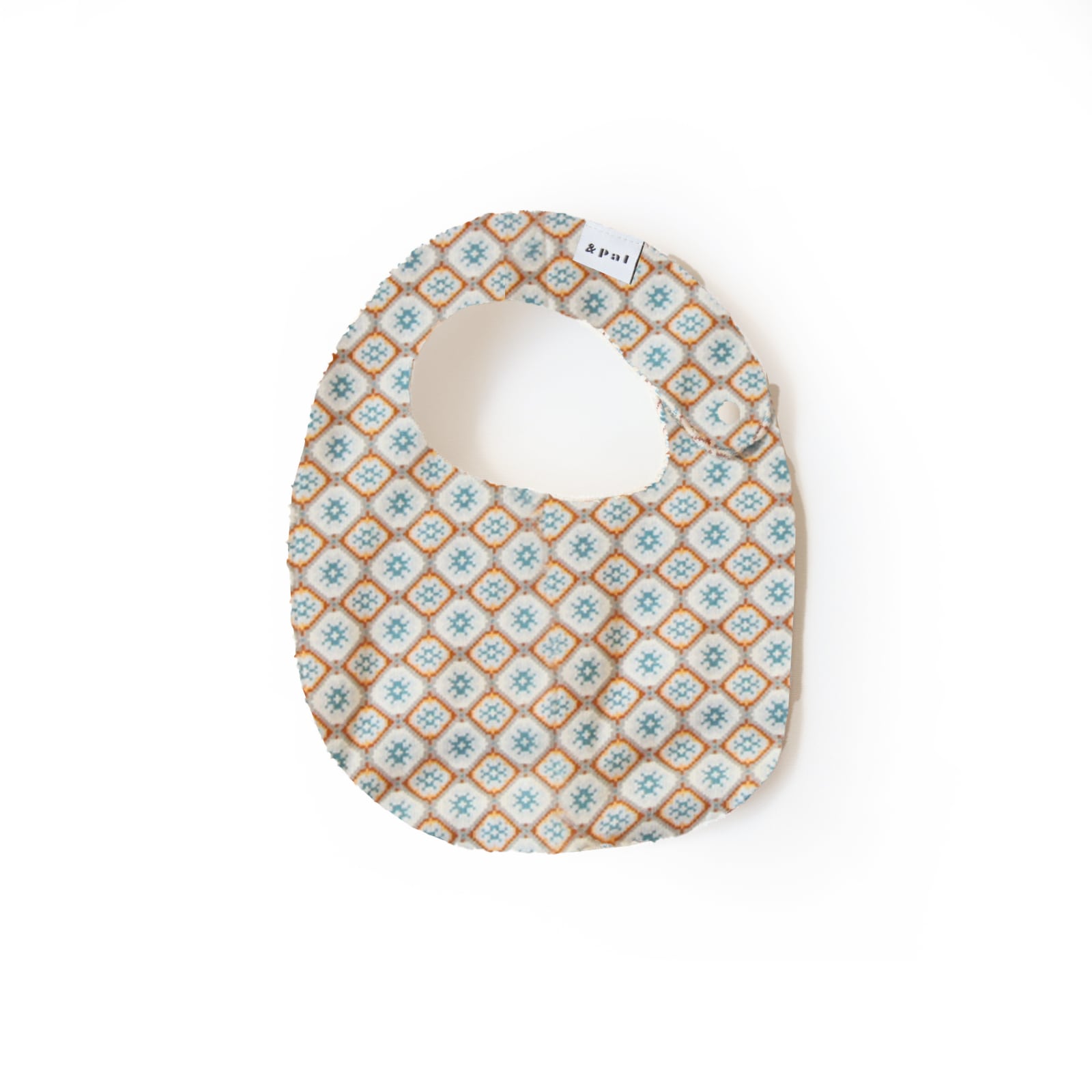 & pal / pixel art pattern bib / khaki