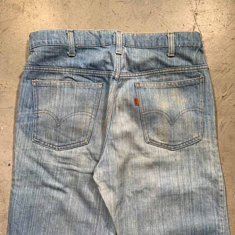 70's Levi's 519-2913 リーバイス デニムパンツ 縦落ち オレンジ 70's Levi's 519-2913 リーバイス デニムパンツ 縦落ち オレンジ