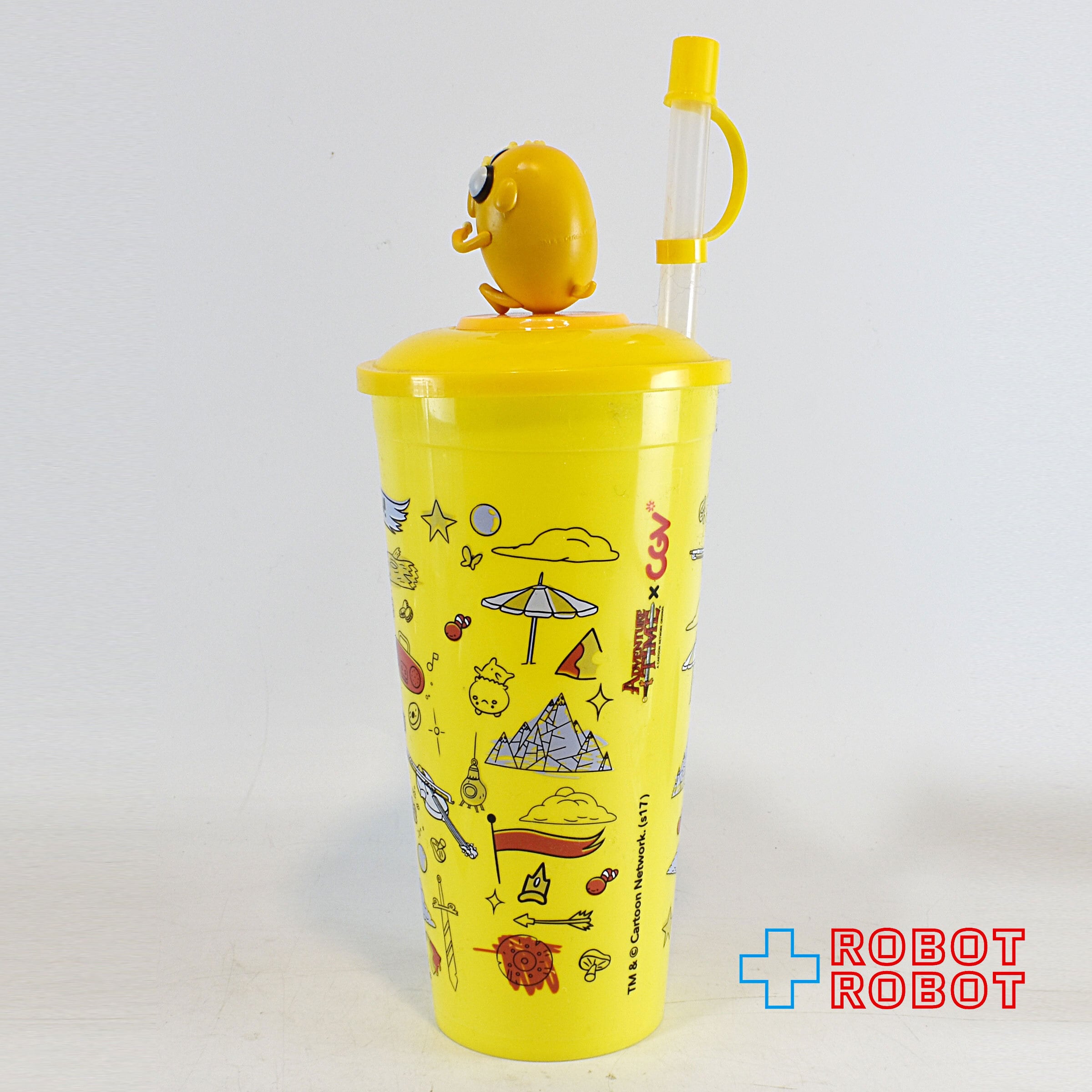 アドベンチャータイム ジェイク フィギュア付きドリンクカップ