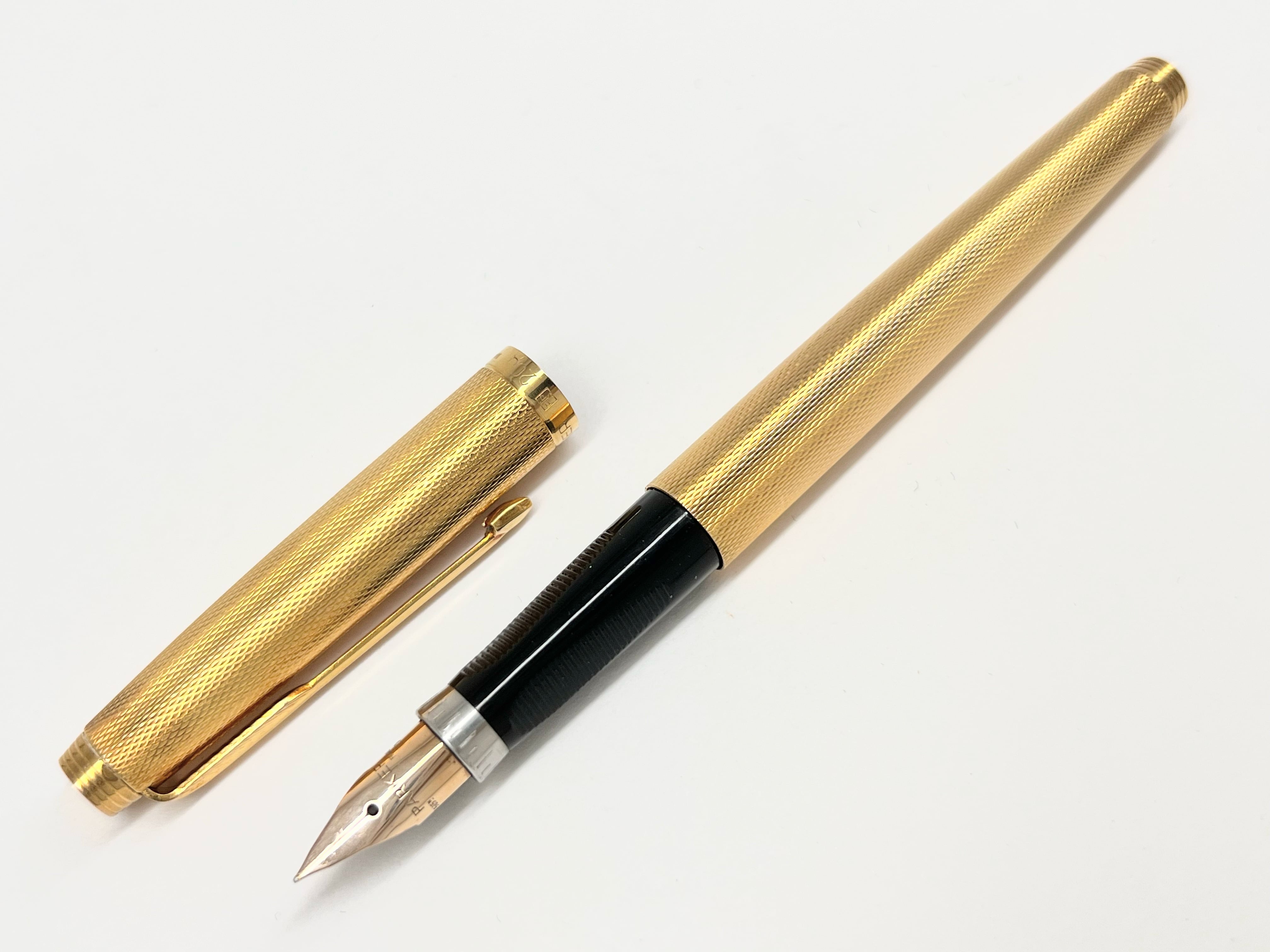 '70s　パーカー７５ グランドルジュ　PARKER 75 Grain d'Orge　（細字）　14K　　　　　02675