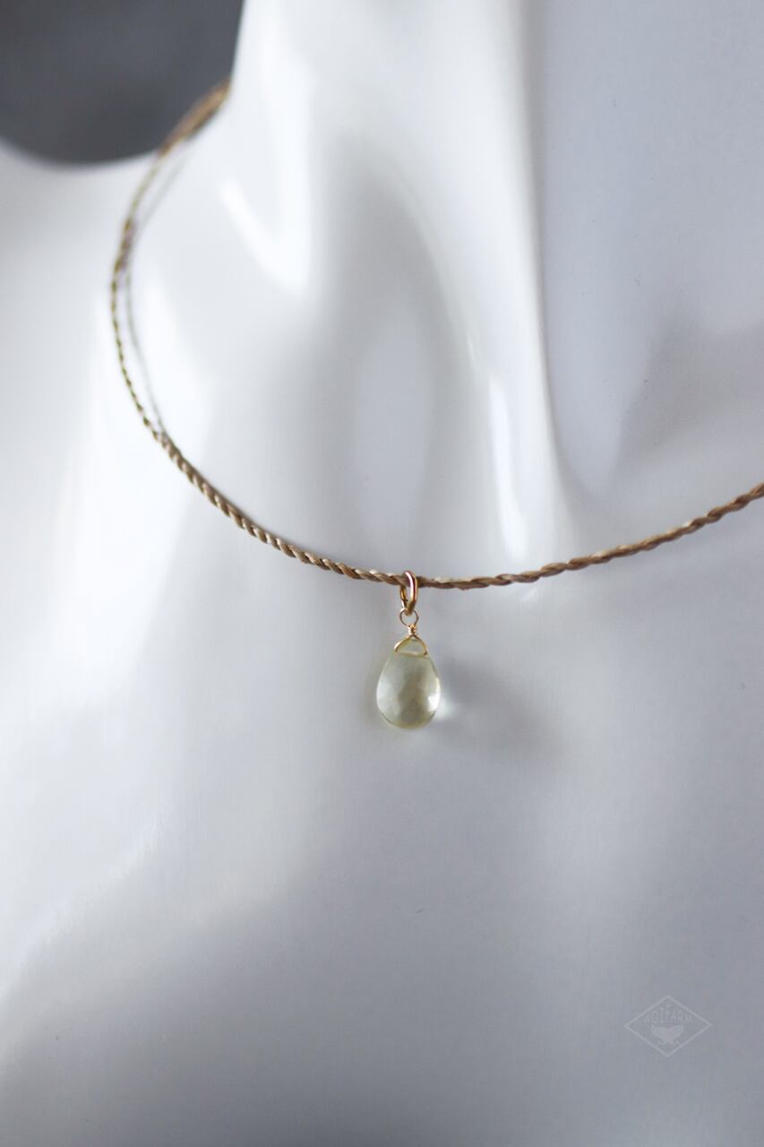 おとぎ話の主人公のネックレス】レモンクォーツ×アダン | AOIFARM