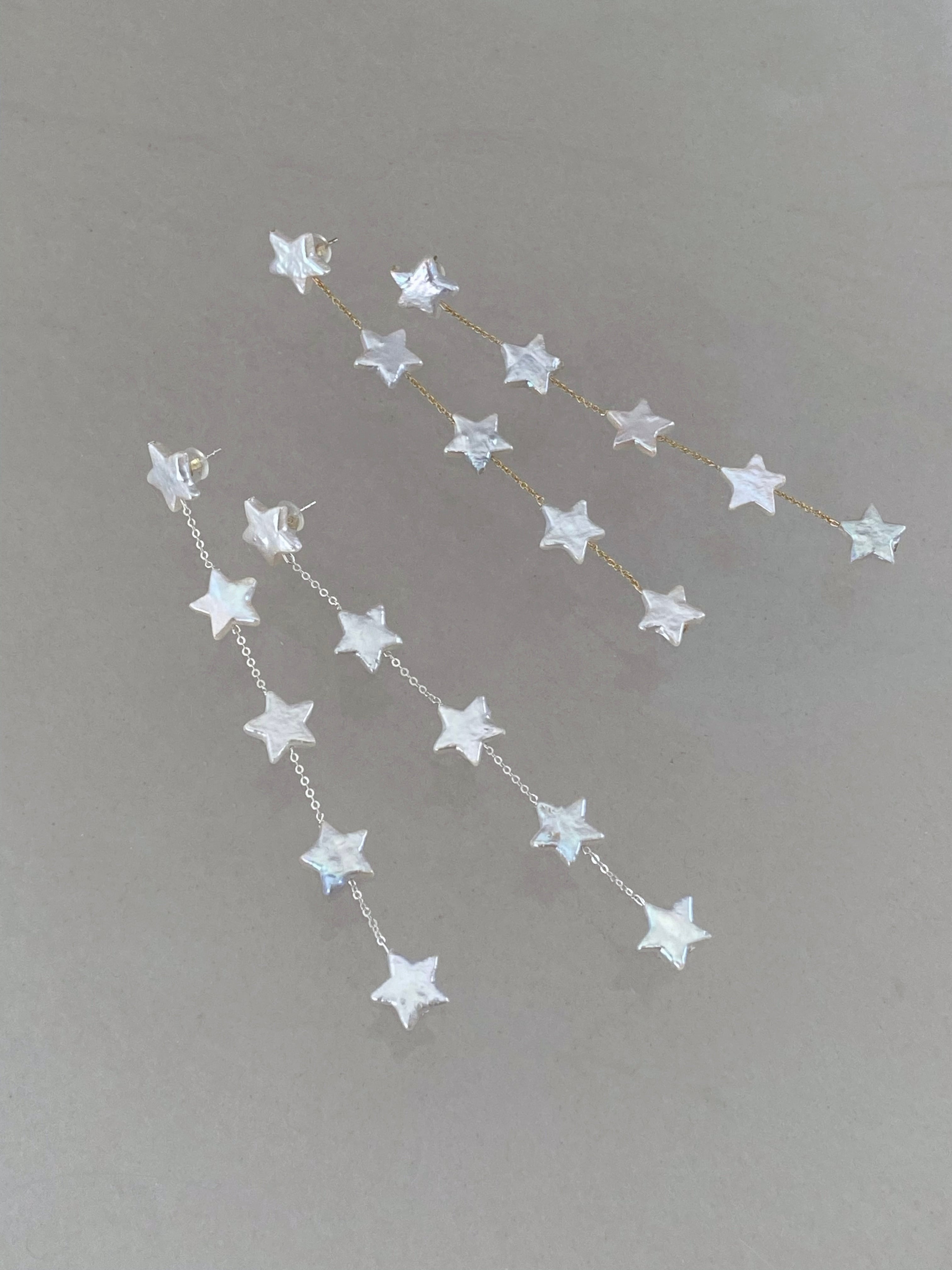 5star pearl earrings