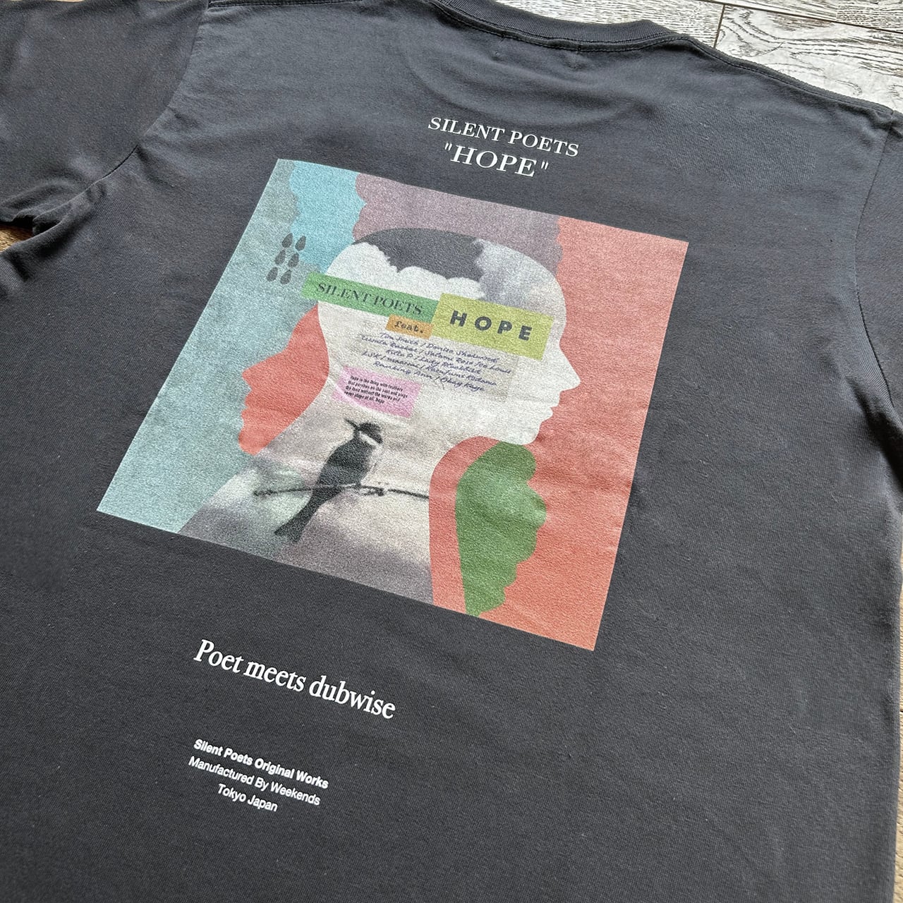 残り1点〉【別注／Poet Meets Dubwise】Silent Poets - Hope Tシャツ