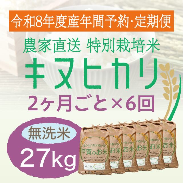 農家直送　きぬむすめ30kg 年間予約・定期便〉きぬむすめ 農家直売・特別栽培米 滋賀県産・近江米