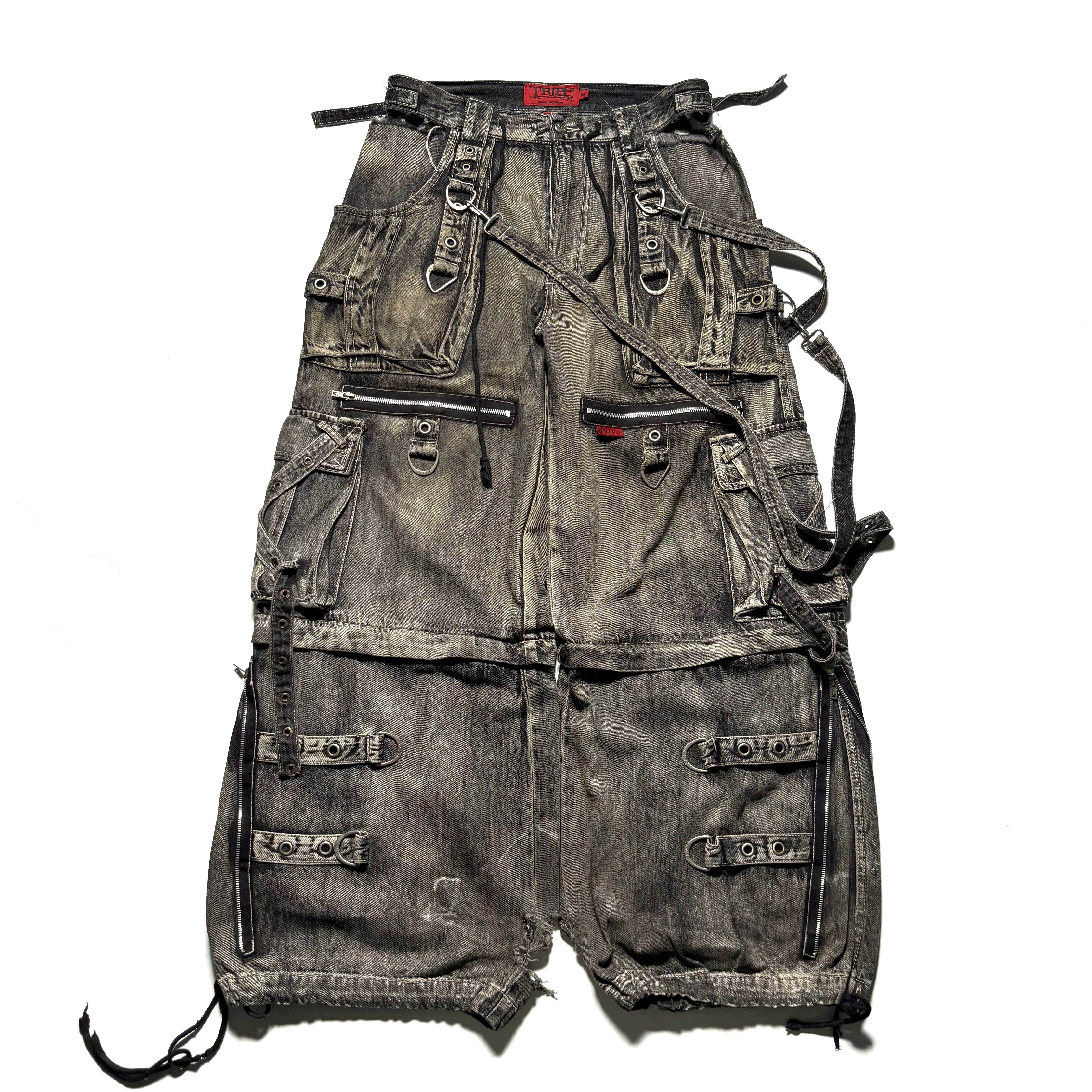 90~00s Anchor Blue Denim Cargoshorts | GREENY