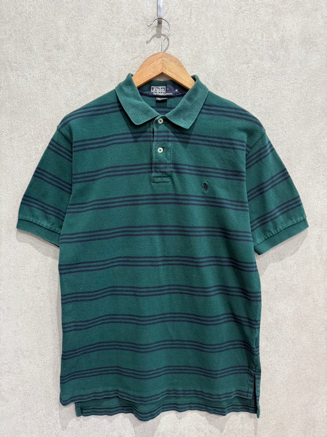 POLO by Ralph Lauren ポロシャツ 緑 グリーン ボーダー M POLO