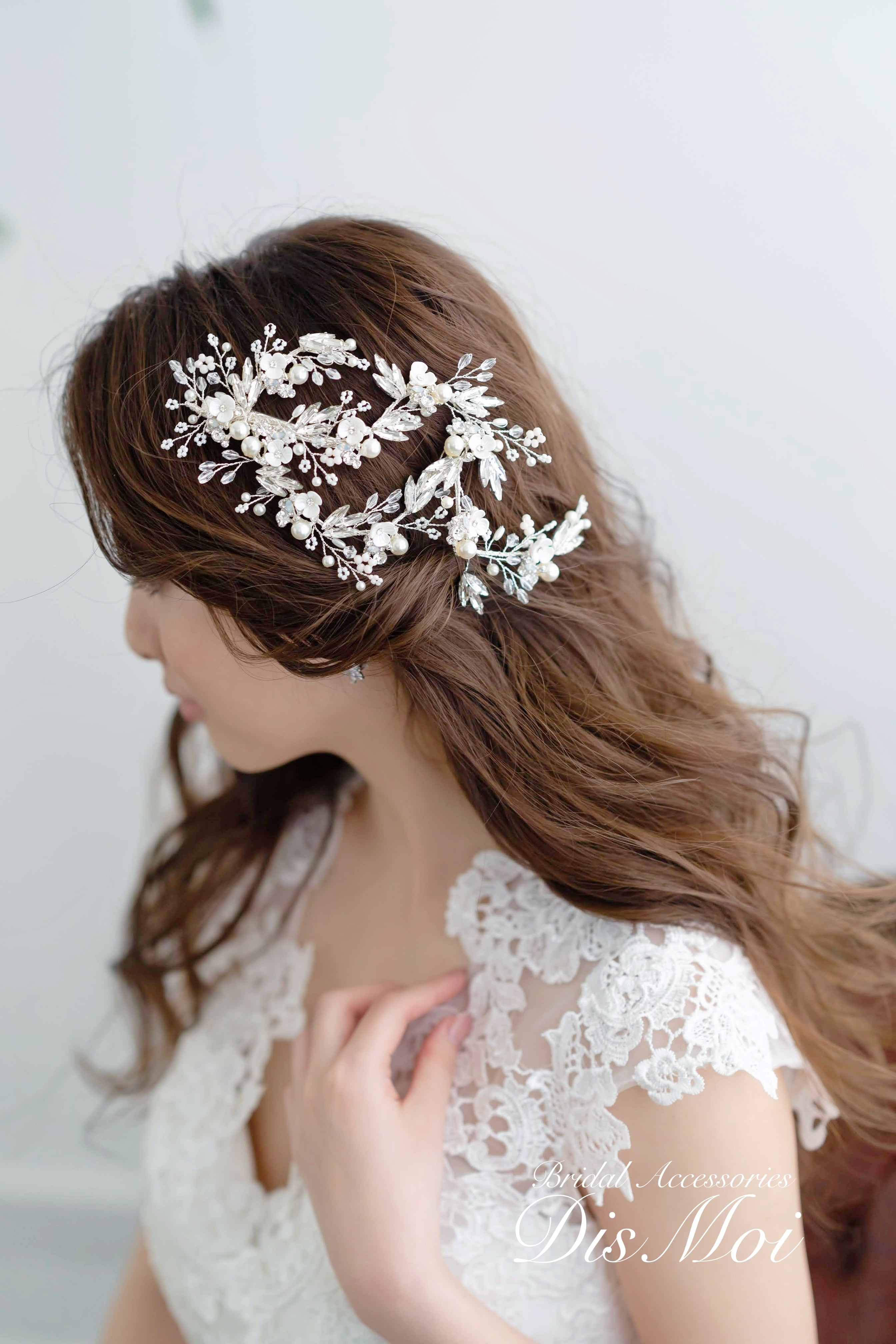 ヘッドピース silver/gold ~ブライダルヘッドドレス~ ≪HP-30