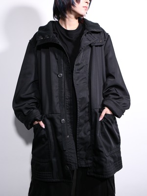 "HUGO BOSS" high- neck zip-up coat jacket