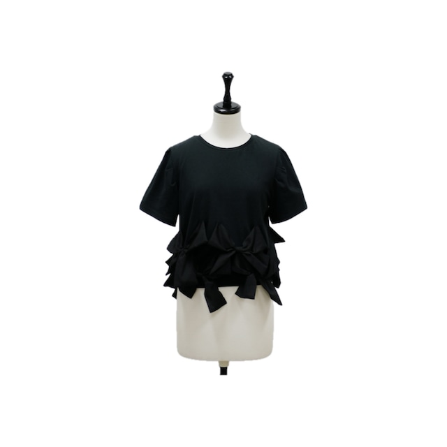 【再販】Girly ribbon peplum T-shirt