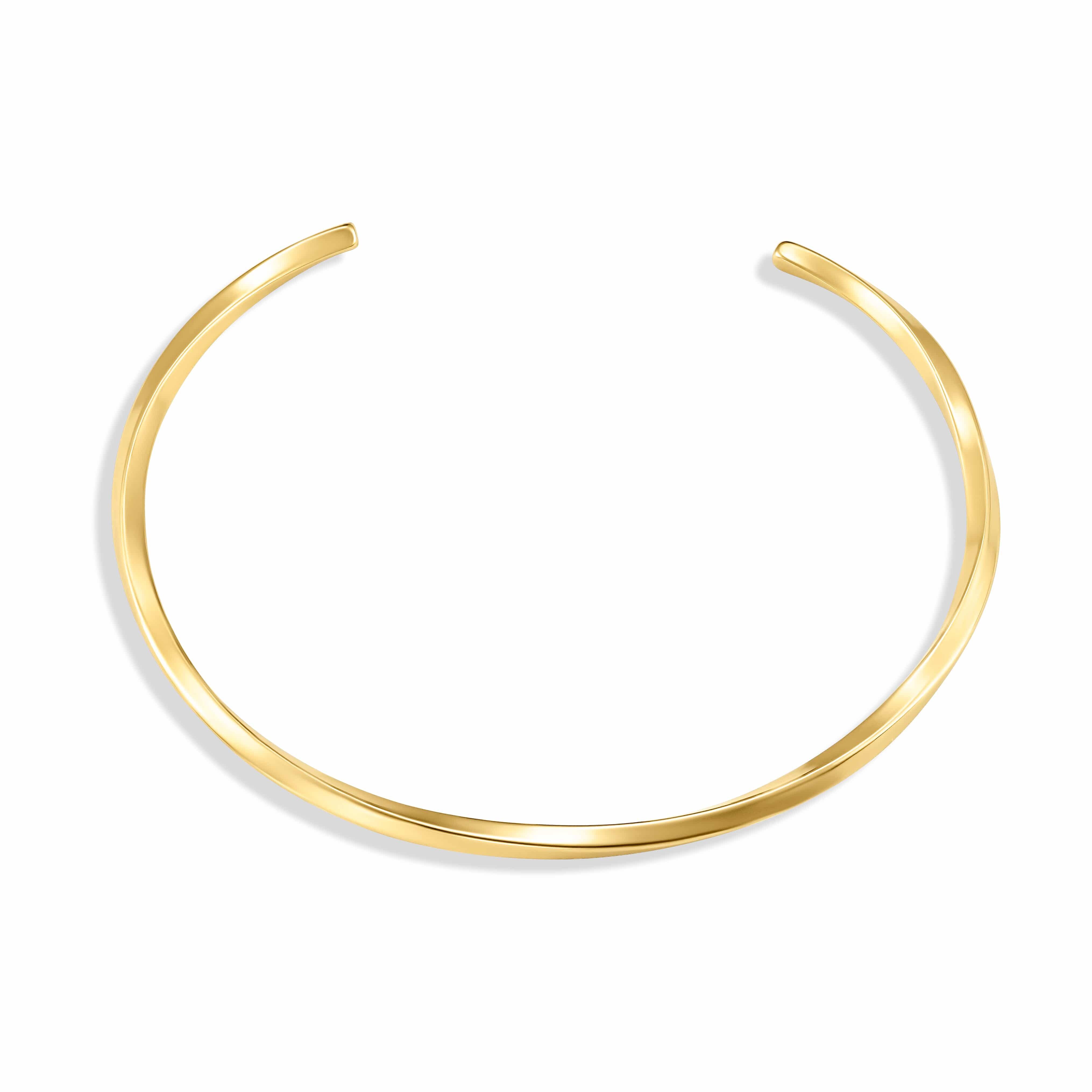 Script 破り Craft 12K ロールドゴールド バングル 