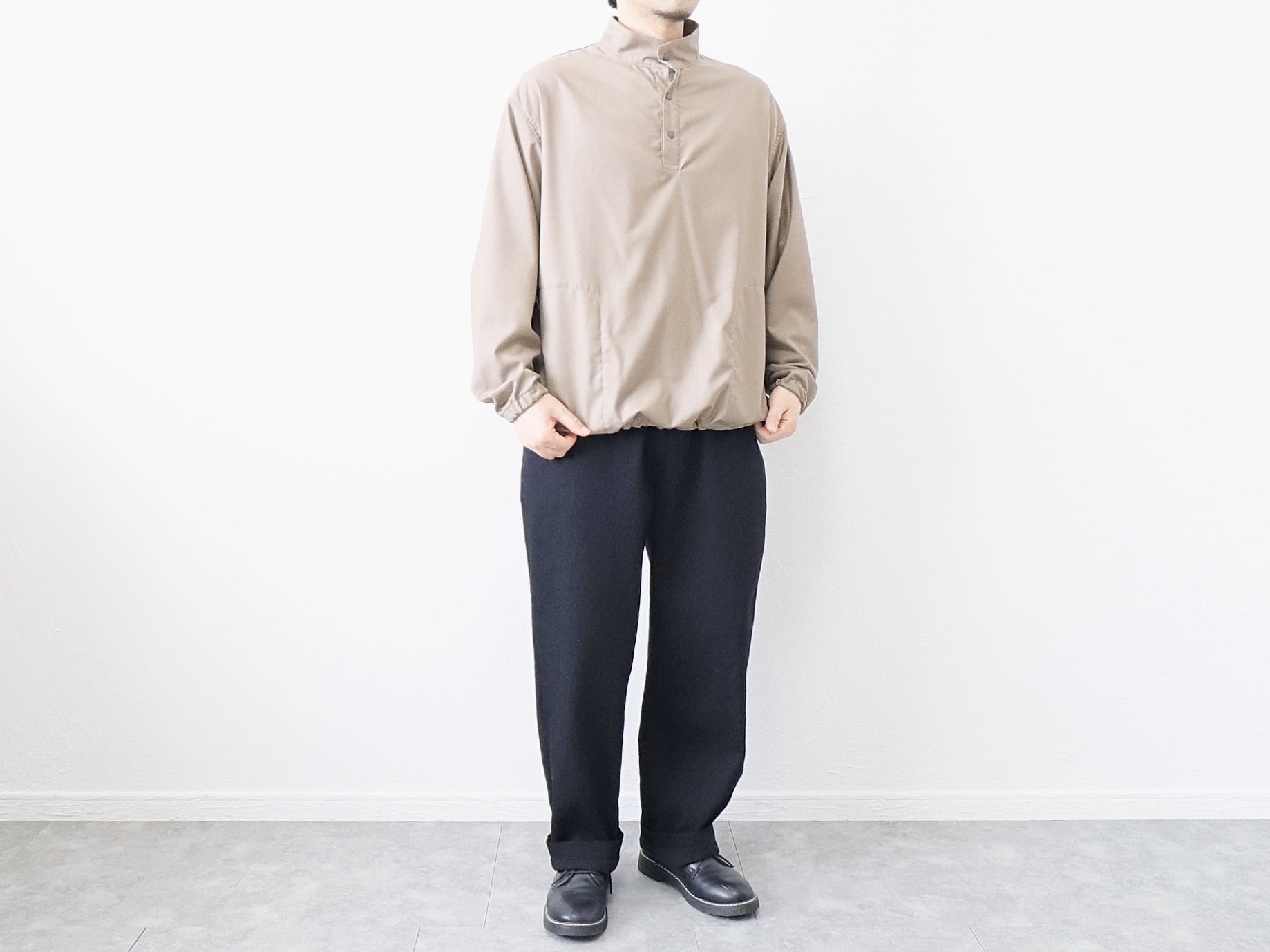 have a good day / DENIM RELAX TROUSER PANTS - BLACK ハブアグッド