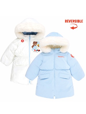 [BEBE DE PINO] Teen friends shiny reversible duck down jumper 正規品 韓国ブランド 韓国ファッション 韓国代行 韓国通販 ベベドピノ bebedepino 日本 店舗 韓国 子供服