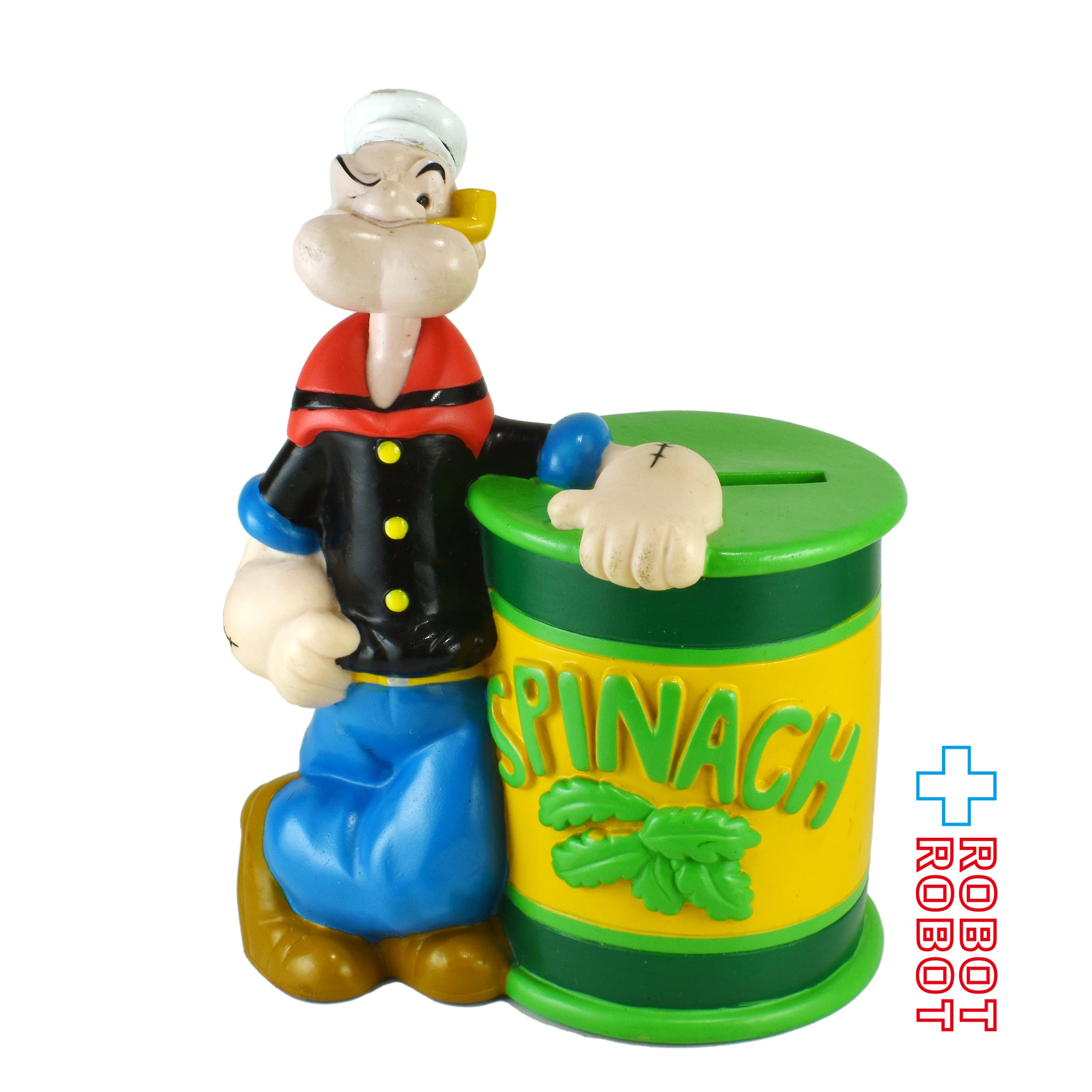 KFS ポパイ＆ほうれん草の缶詰 ソフビ 貯金箱 1998 | ROBOTROBOT