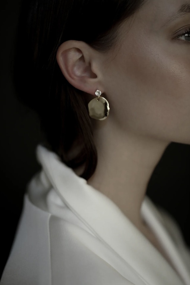 STUDIO BRIDE BY A.B.ELLIE Sculptural Glimmer Drop ブライダルピアス