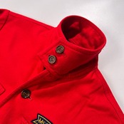 90s McGREGOR マクレガー ニチメン ロゴワッペン 裏チェック ウール ドリズラー ジャケット サイズ M /レッド/ビンテージ/オールド