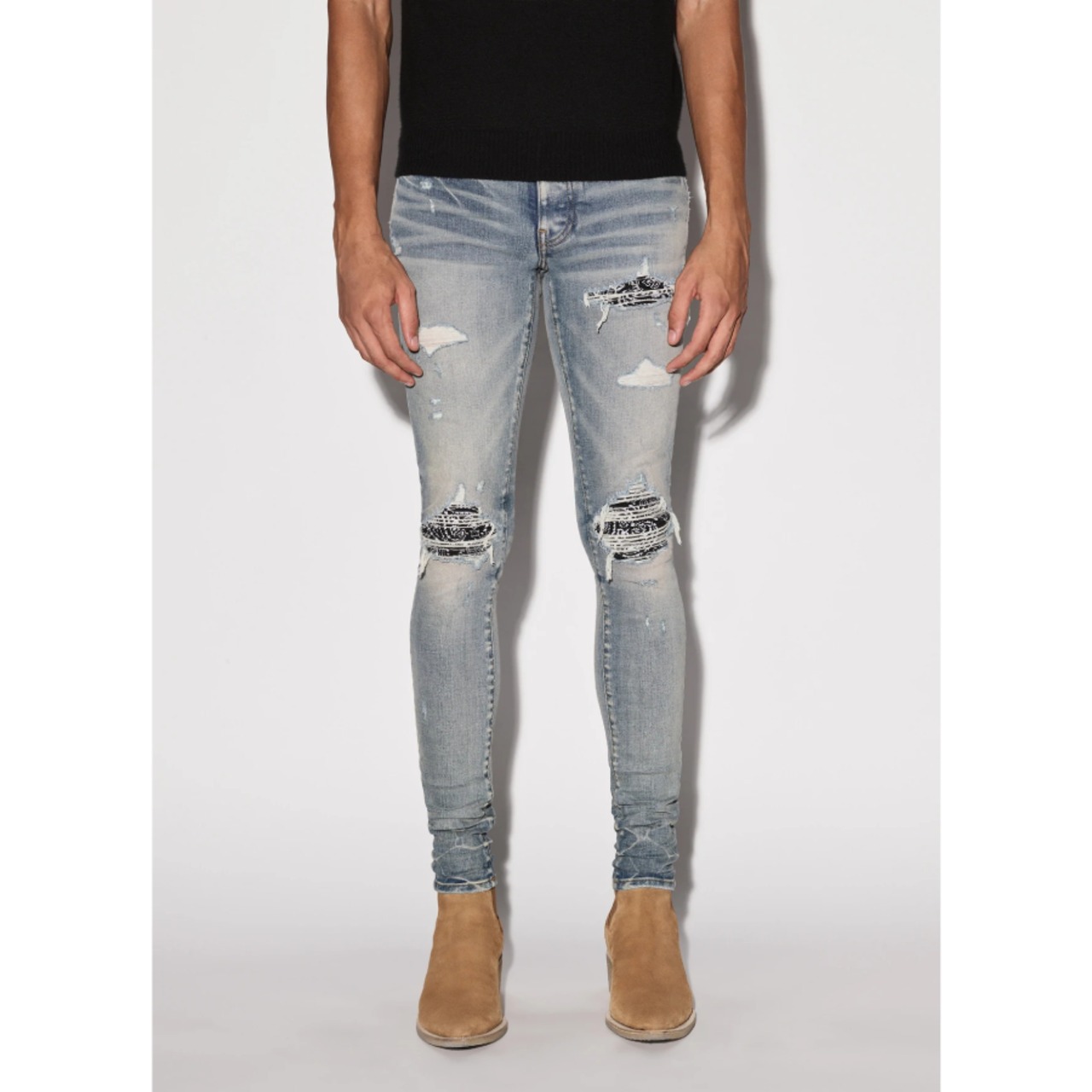 AMIRI  MX1 BANDANA JEAN  INDIGO - 3