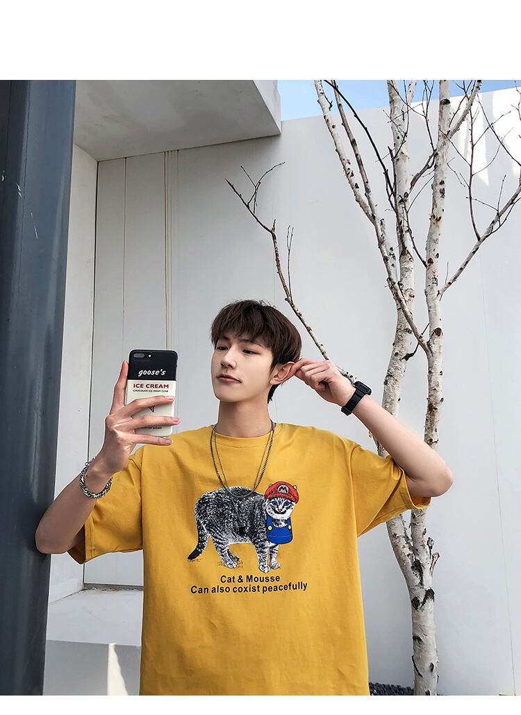 全3色 Tシャツ カットソー プリント カジュアル おしゃれ