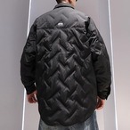 Long Sleeve Shirt Collar Hip Length Padded Jacket ◇3color H0907