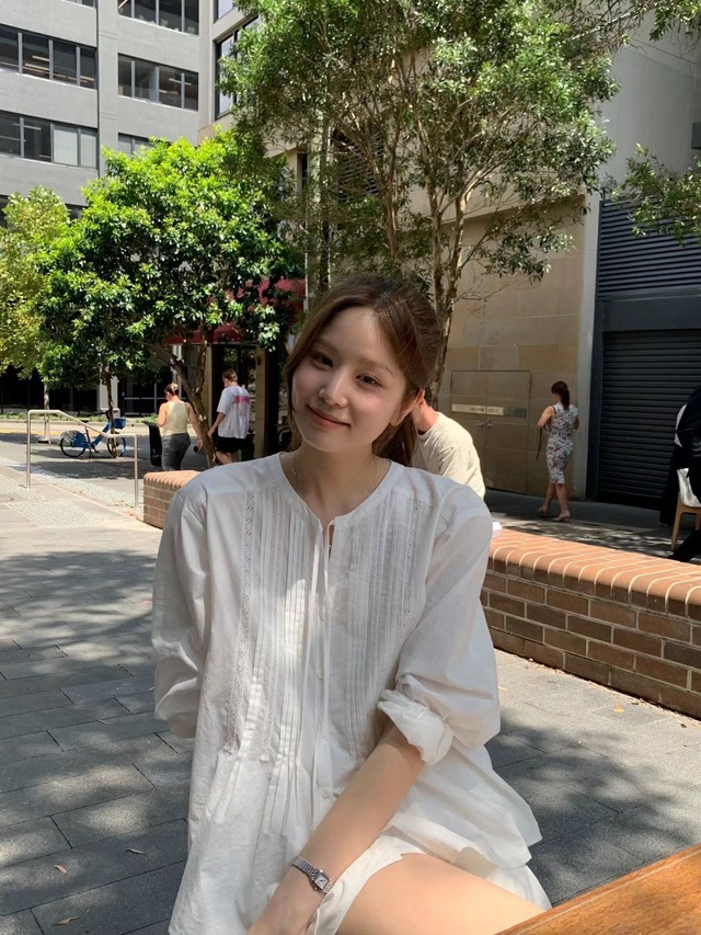 (OUNCE) kiddy pintuck blouse