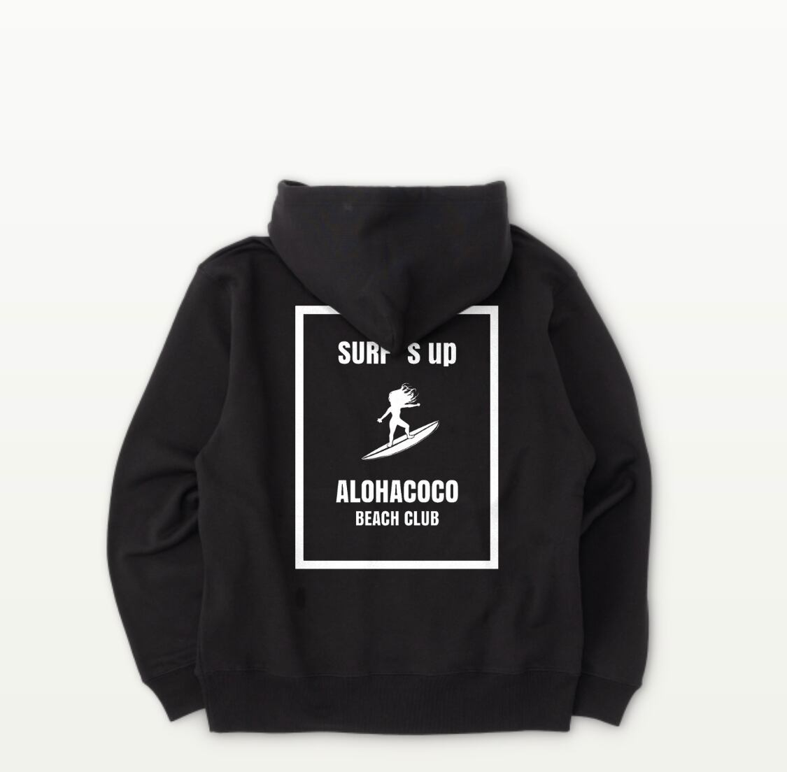 SURF‘s up ALOHACOCOパイルパーカー【BLACK】