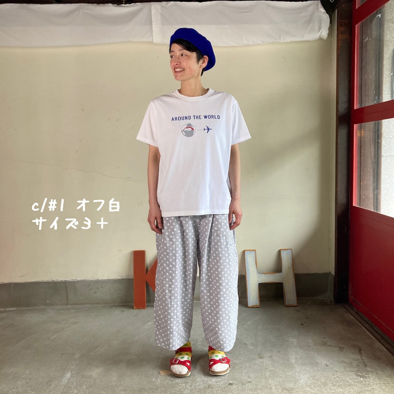 試着のみ＊快晴堂 コットン Tシャツ プルオーバー 白 Tシャツ | 快晴堂