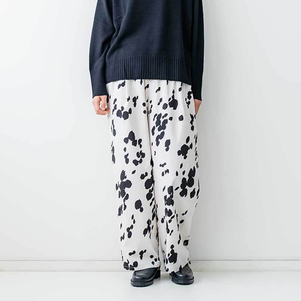 mizuiro ind ダルメシアンプリントパンツ