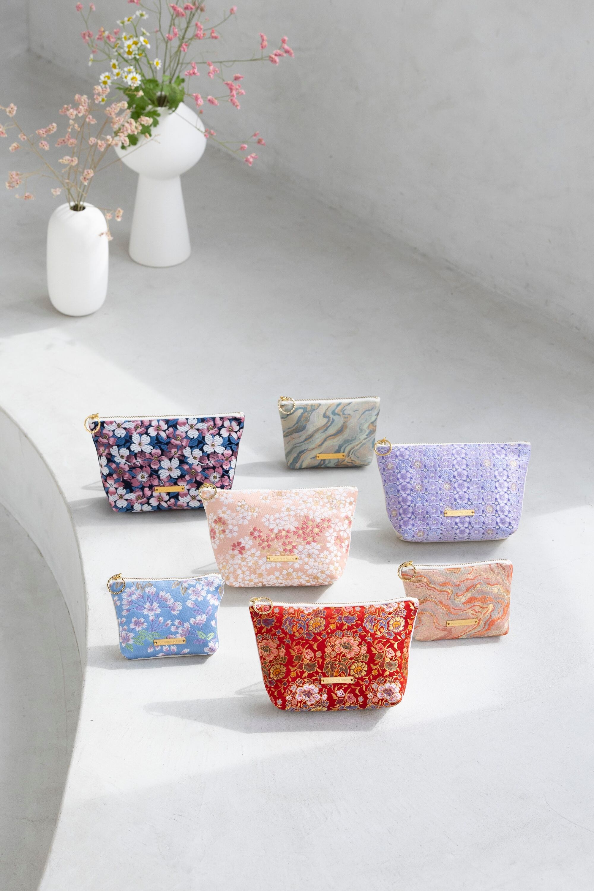 西陣織ポーチS FLORAL / NPS17 | Tomorrow Fabric