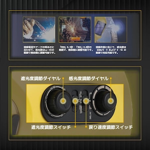 GKE 溶接面 自動遮光溶接面 0.0003秒高速自動遮光