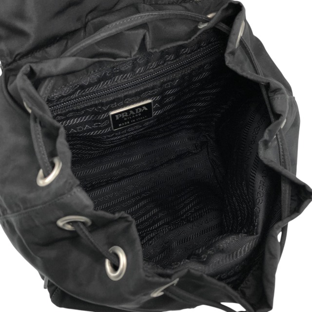 PRADA プラダ バックパック ブラック ナイロン ダブルポケット リュック vintage ヴィンテージ オールド hspzjr