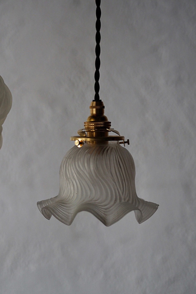 擦りガラスペンダントランプ-french frosted glass pendant lamp