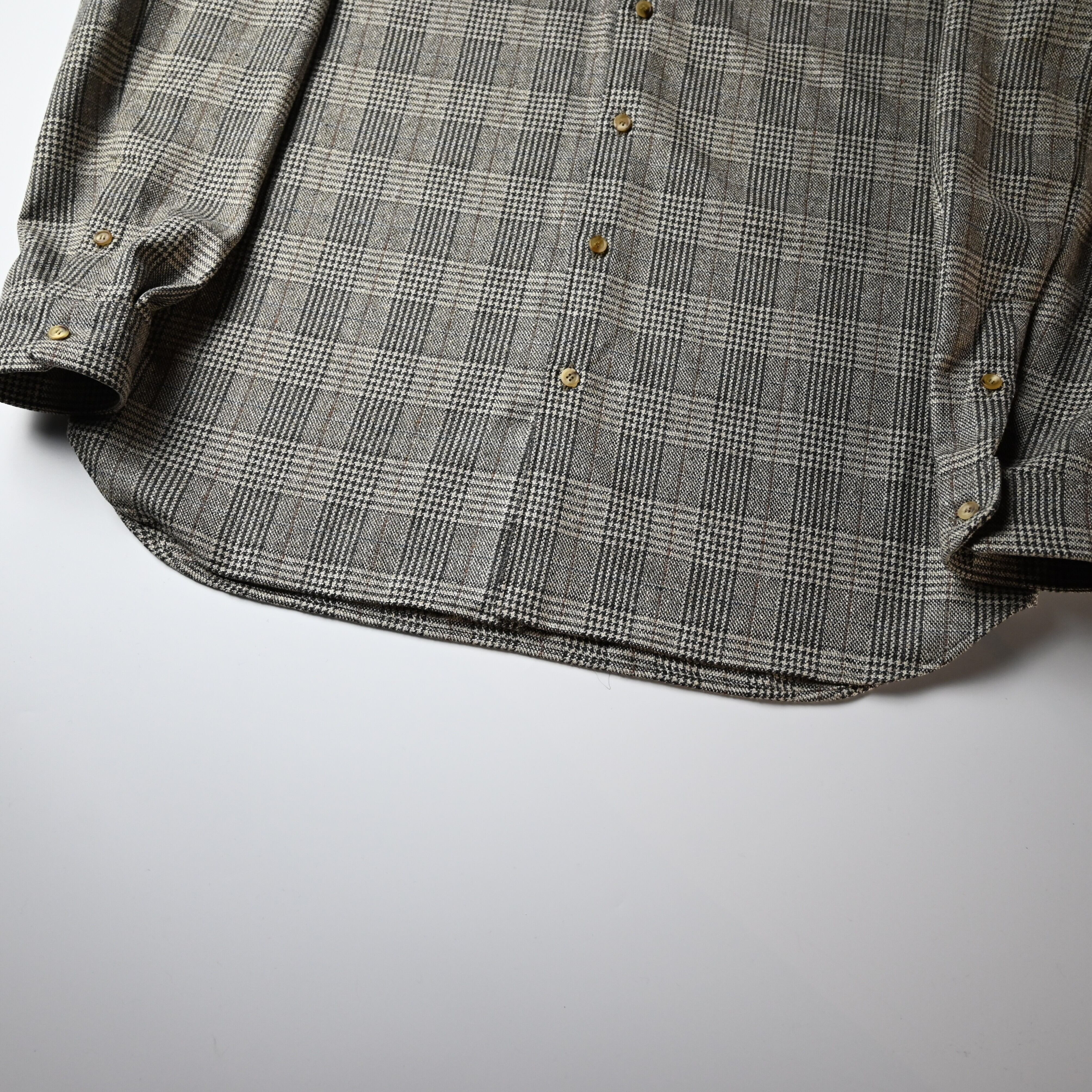 山内 / ネップシルクウール・オープンカラーシャツ | GANKO