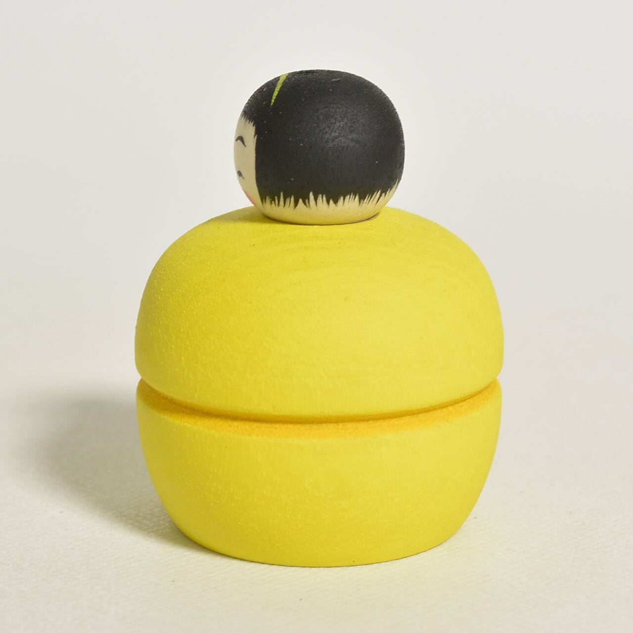 マカロンちゃんこけし 約1.5寸 約4.5cm 鈴木明 工人（作並系）#2487