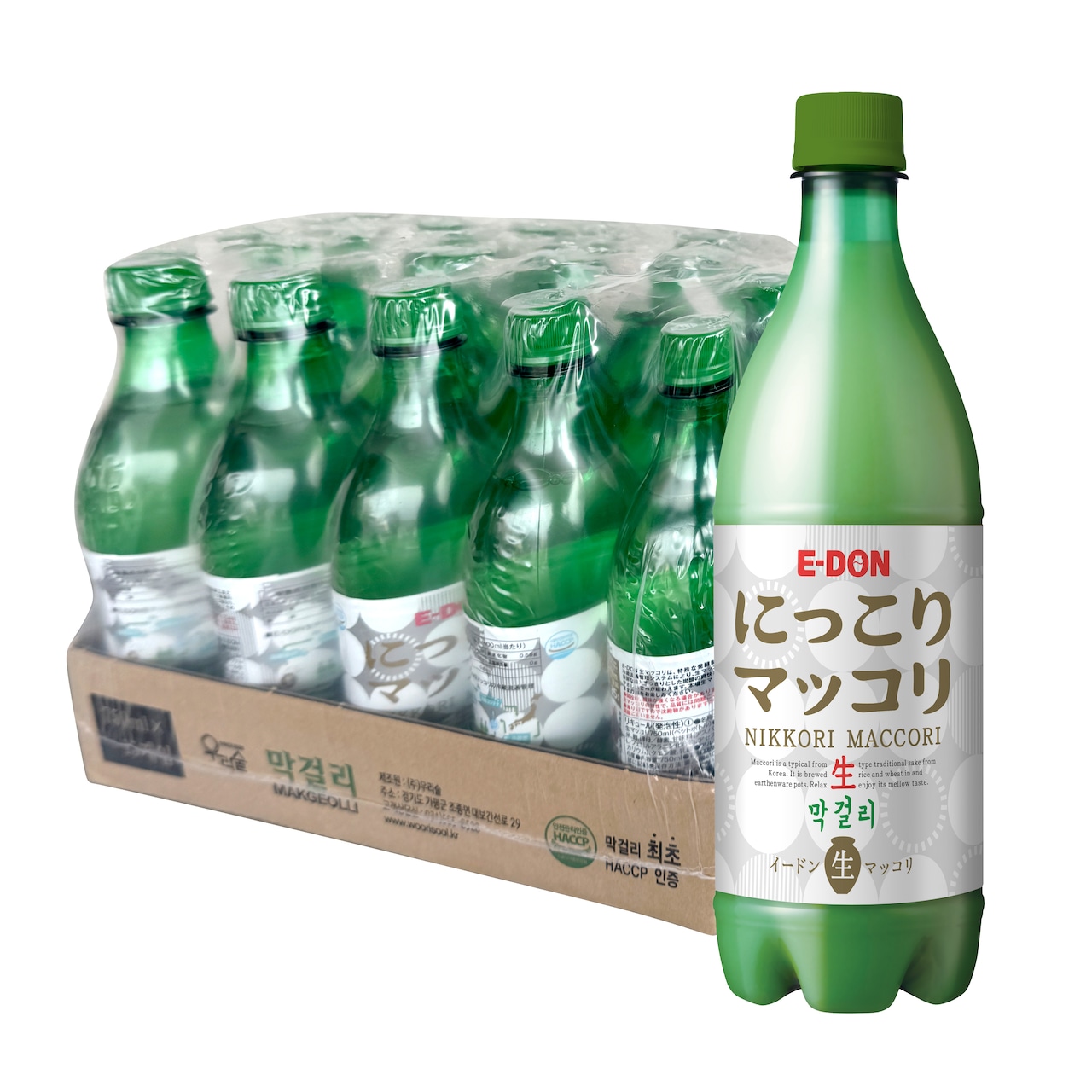 E-DON 生マッコリ 750ml×15本入り〈要冷蔵〉