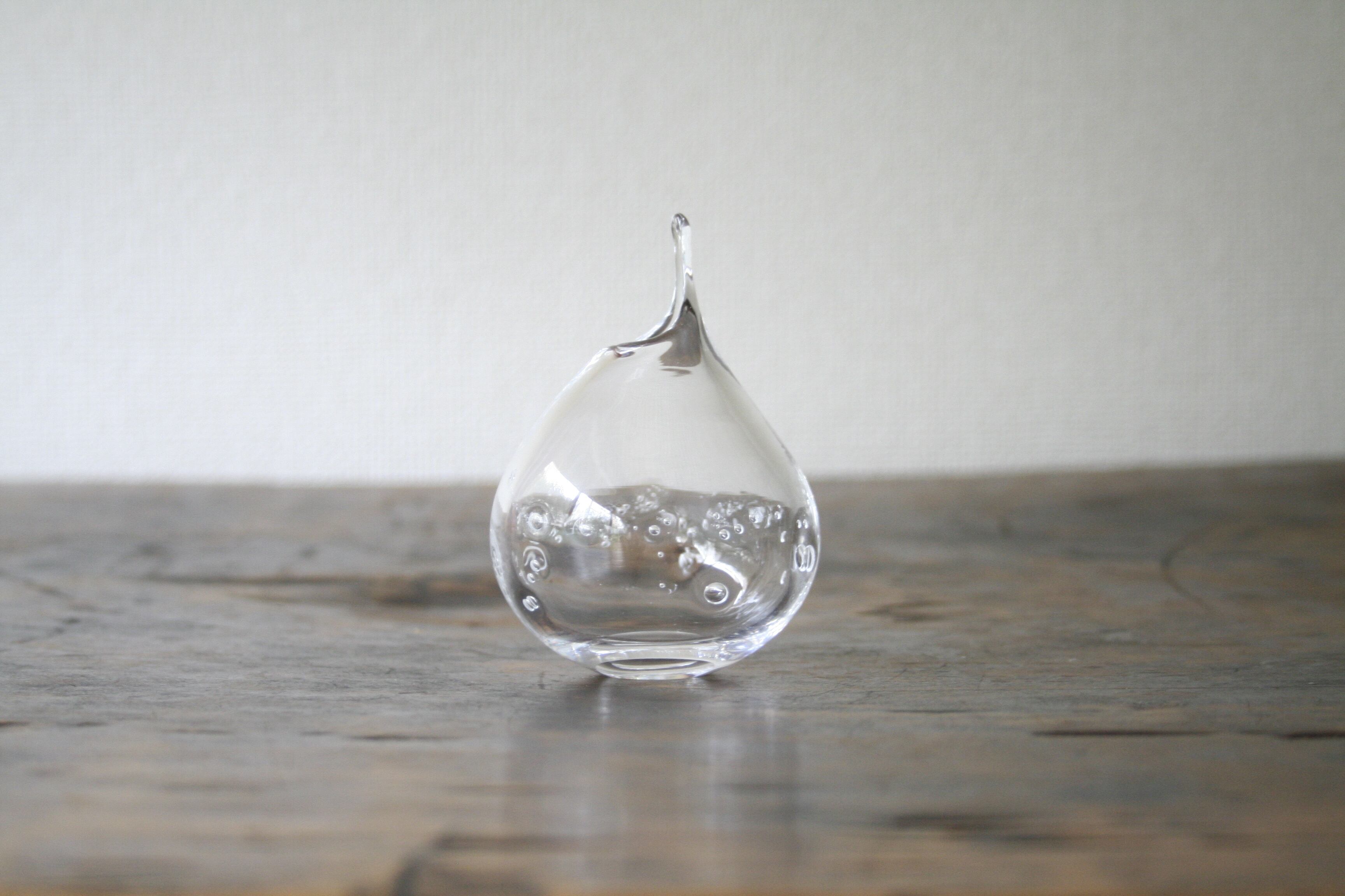 花器(高さ 9 cm) 雫花器 クリア S | TSUNE;田中恒子の器 オンラインストア