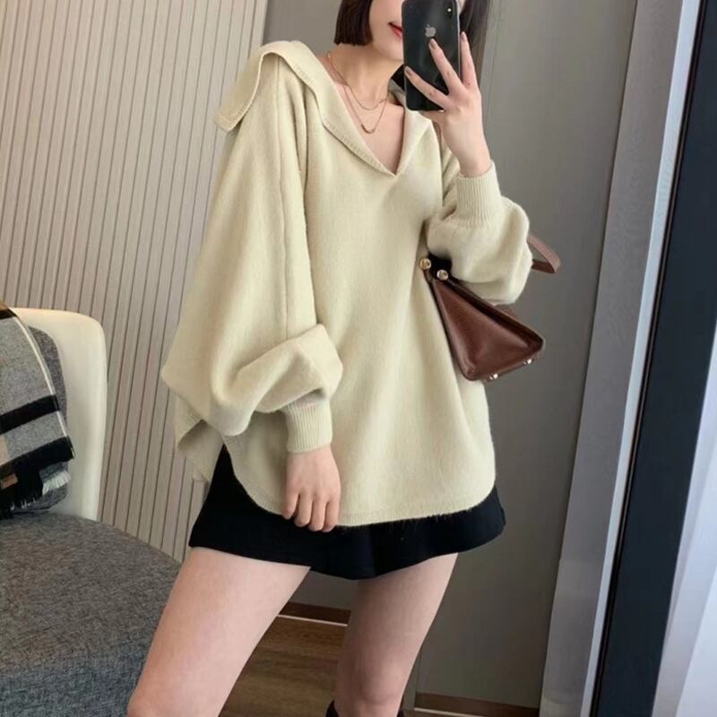 【tops】ニットトップス Q6602