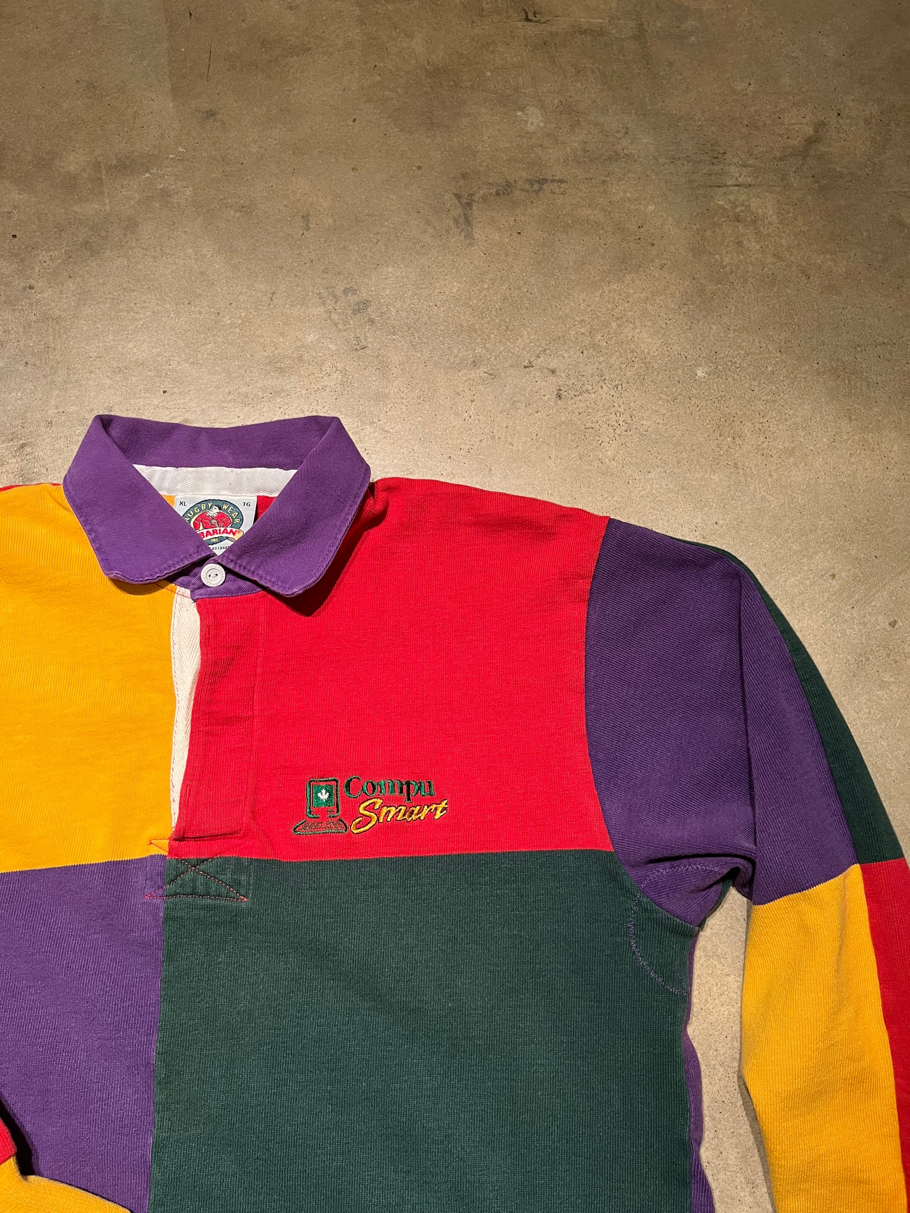 90's BARBARIAN rugger shirt | FRONTAIL