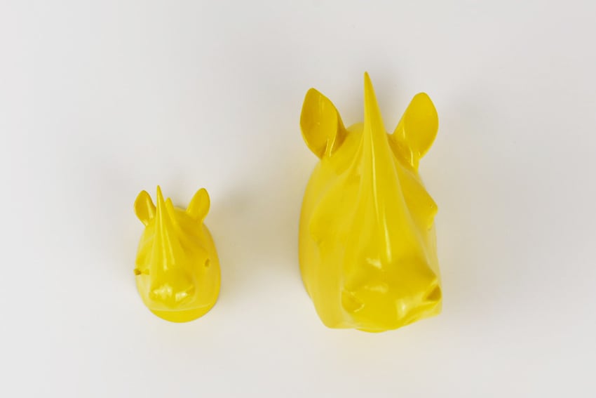 アニマルヘッド ウォールフック サイ－S | Afro-Design Box