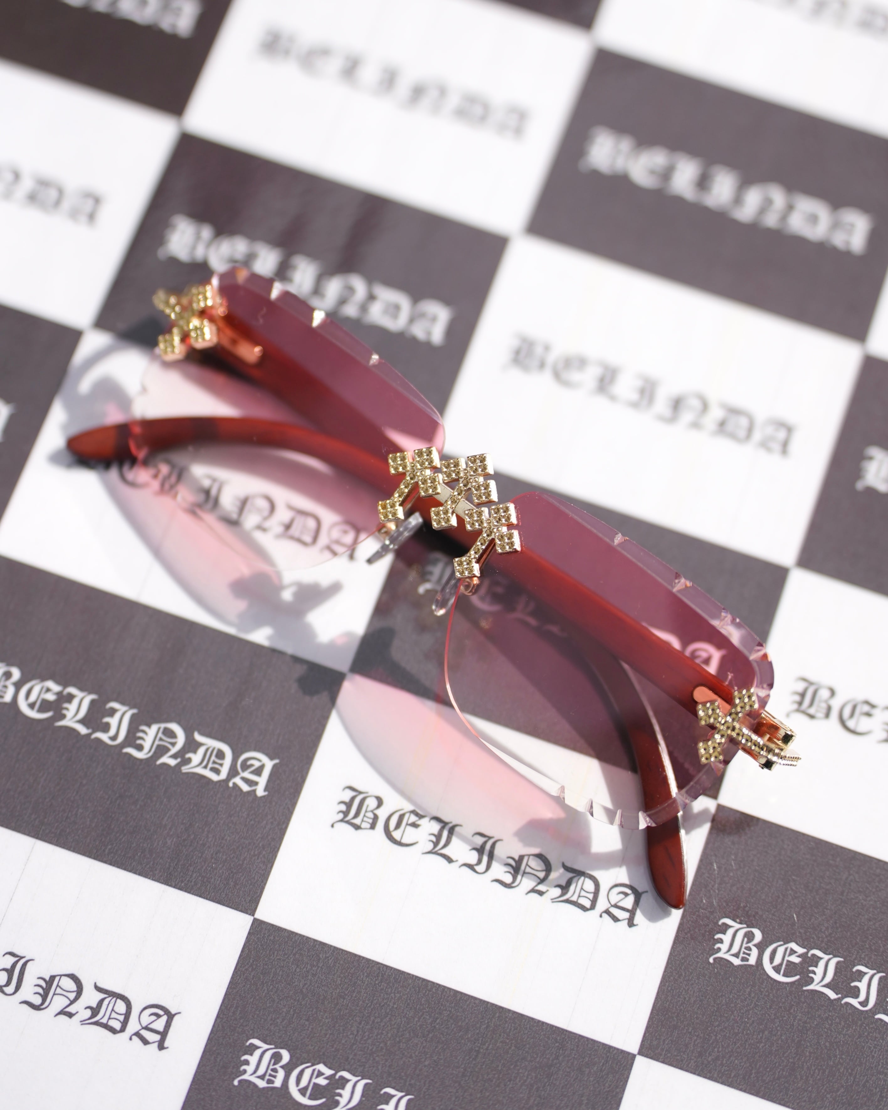 最高級】トリプルクロスチャームサングラス【BB25044】 | BELINDA OFFICIAL