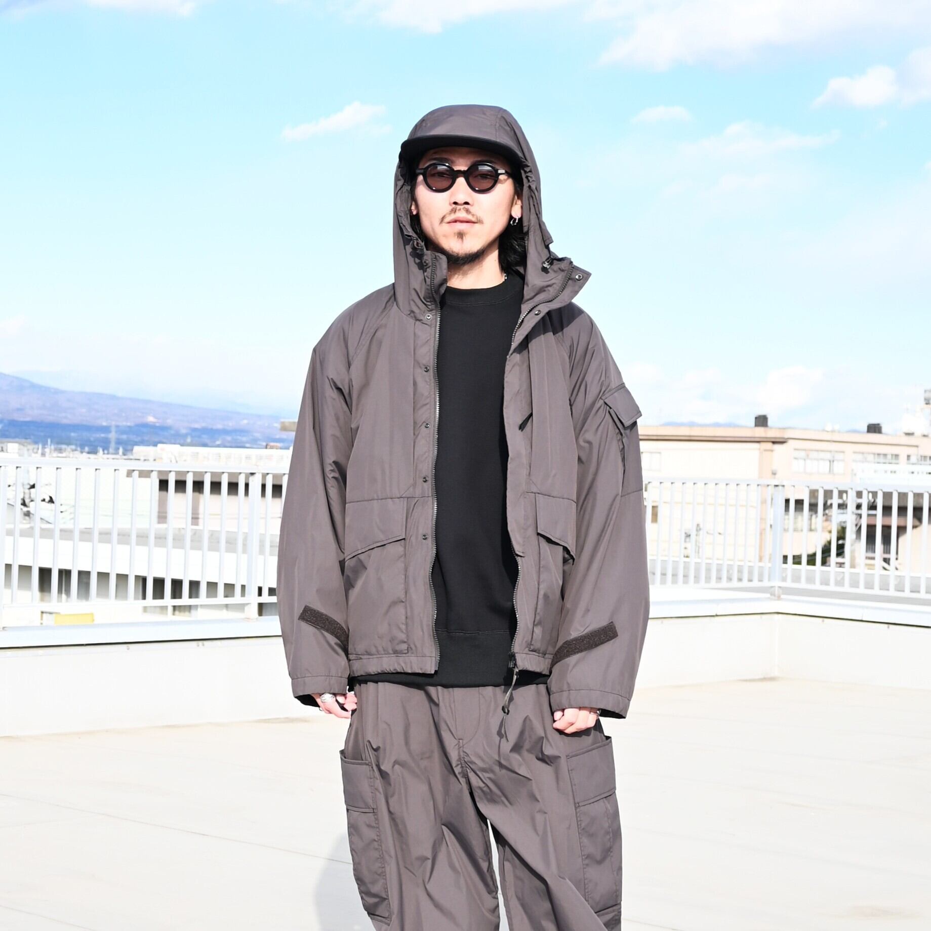 TWELVE PERCENT ブラックナイロンジャケットセットアップ product twelve、Rain Jacket、 Utility Pantsセットアップ