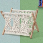 ボヘミアンマガジンラック 織物 収納ラック 本 新聞 マガジンラック