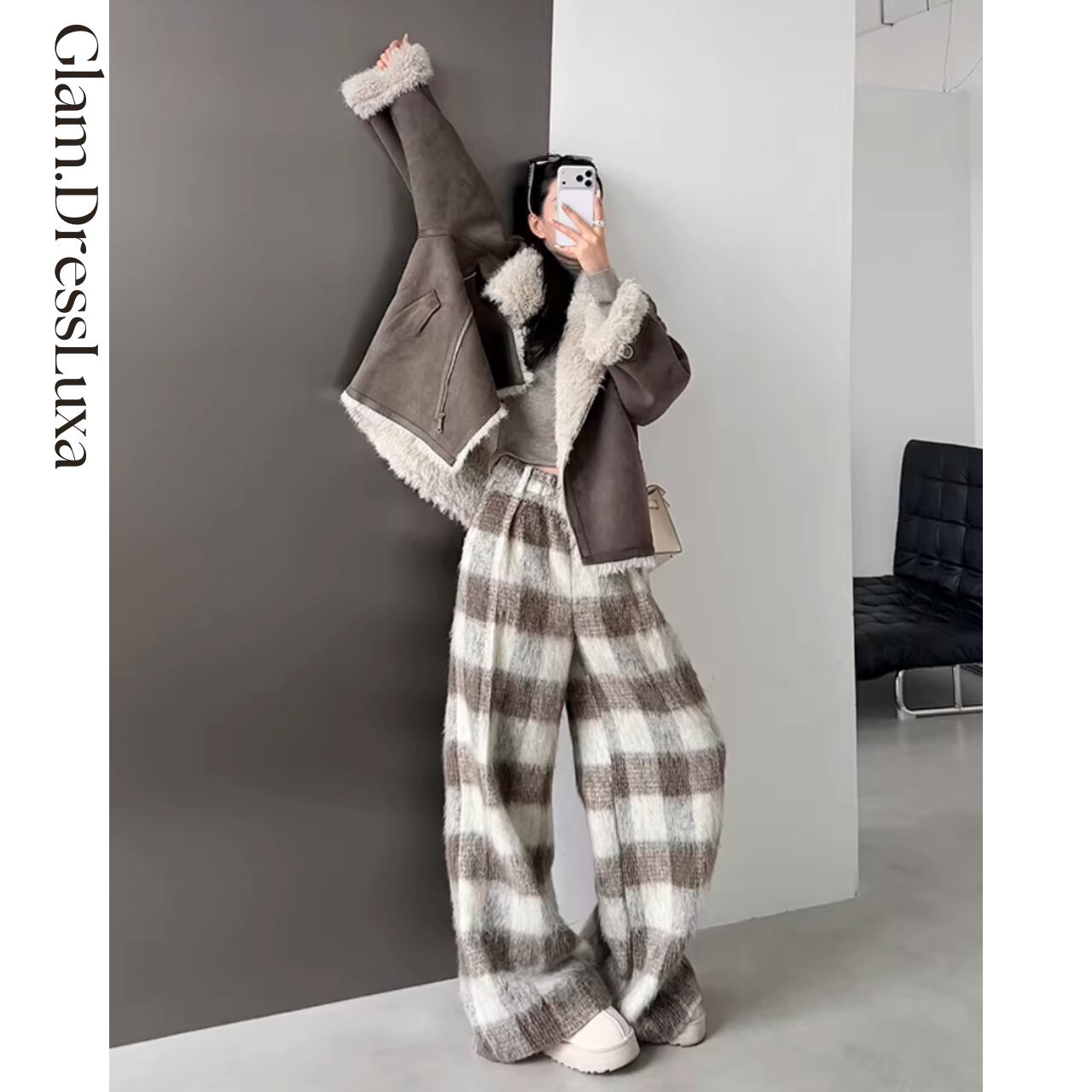 Check Pattern Wool Pants/2color_P430