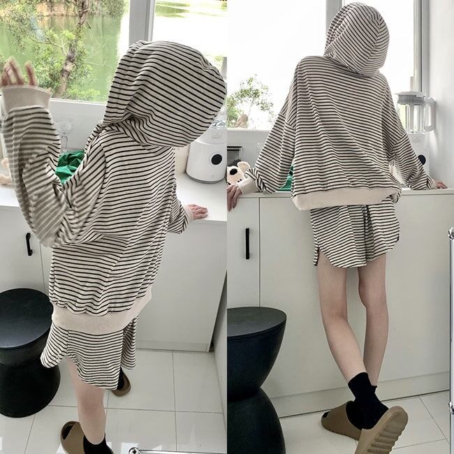 ■美品■セットアップ■SOPHNET. ボーダー フルジップ パーカー ショーツ 大きいサイズ メンズ セットアップ ジャージ 上下 ボーダー パーカー